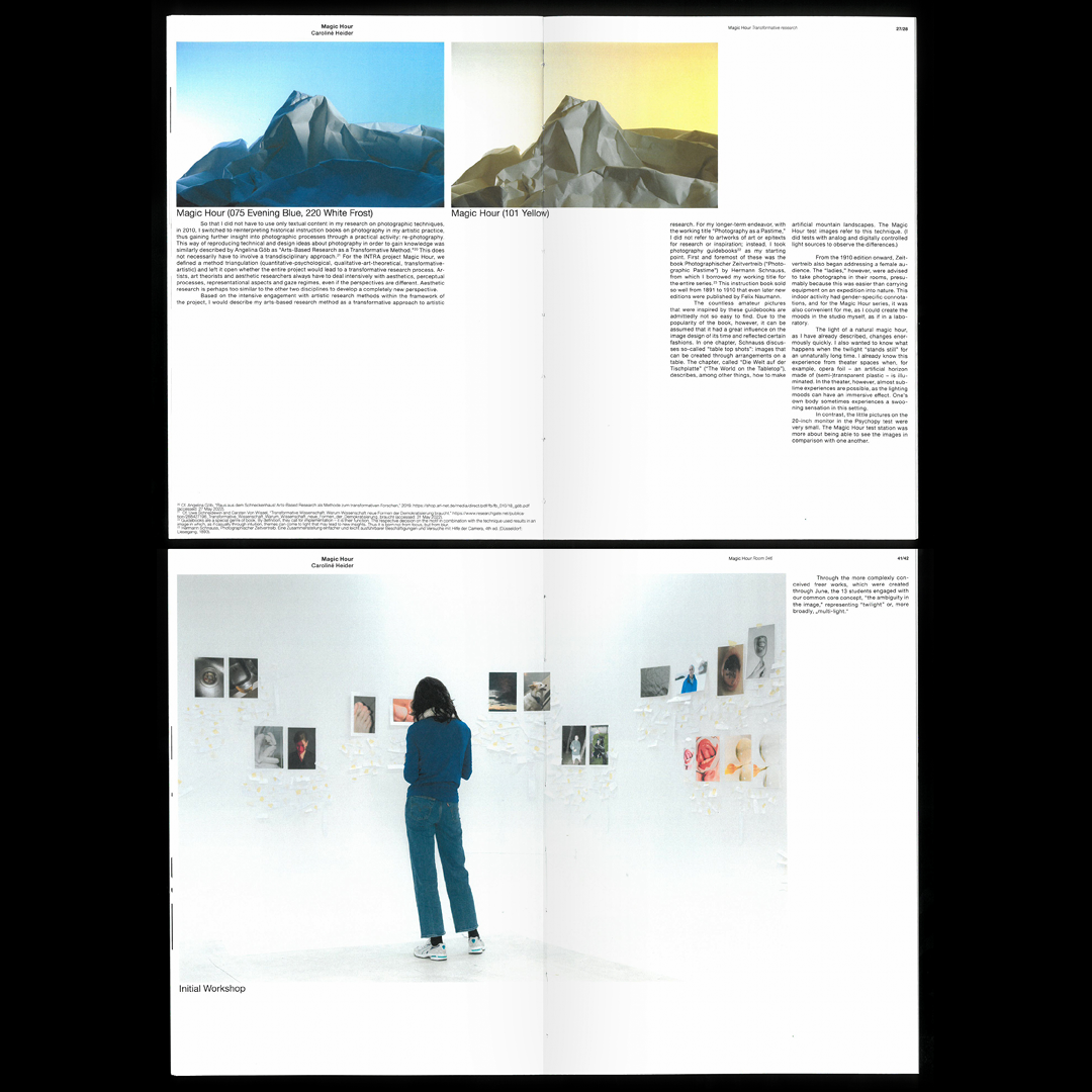 Luise Thüringer    <b>Magic Hour</b> Book Design 4 dieAngewandte